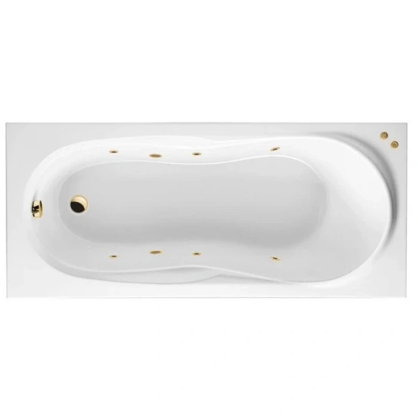 Ванна гидромассажная Excellent Sekwana Soft 170 x 75 см, белый/золото, WAEX.SEK17.SOFT.GL (детальная фотография)