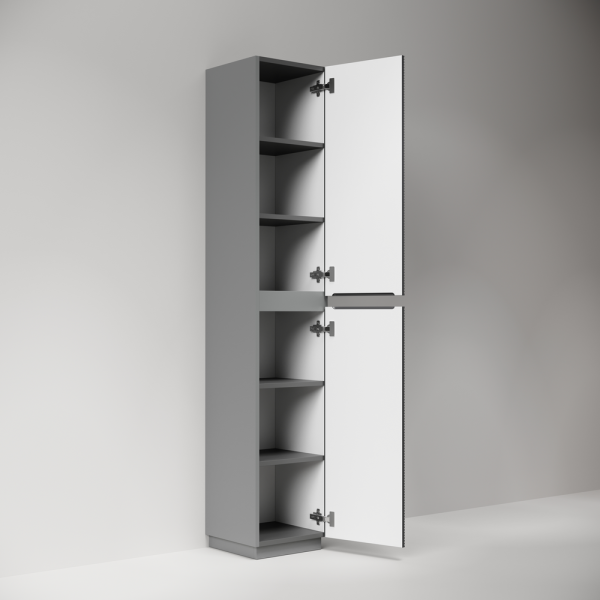 Шкаф-пенал напольный Sancos Folk Floor 35 см grey soft PFL35FGS (детальная фотография), современные, hi-tech