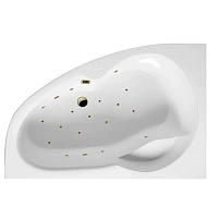 Ванна гидромассажная Excellent Newa Relax 160 x 95 см, левая, белый/бронза, WAEX.NEL16.RELAX.BR