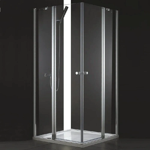 Душевой уголок Cezares Elena 100x90 см стекло прозрачное - фото 1