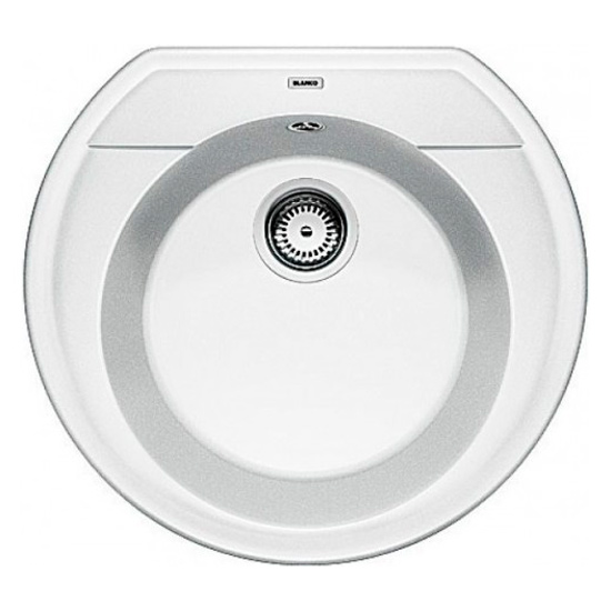 Мойка для кухни Blanco Rondoval 45 (детальная фотография), из искусственного гранита