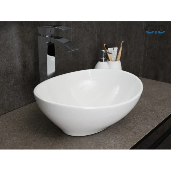 Раковина GID Lago N9138 41 см белая 51178 (детальная фотография), по запросу