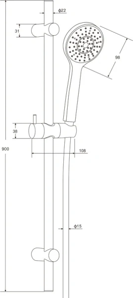 Шланговое подсоединение Hansgrohe FixFit 27454 без клапана обратного тока (детальная фотография), в наличии, нет в наличии