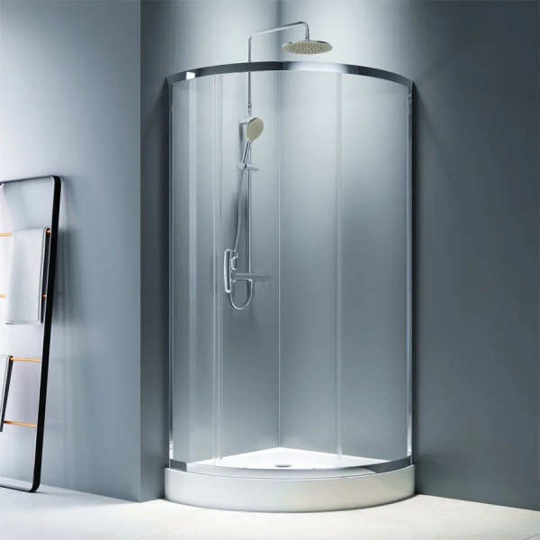 Душевой уголок Am.Pm Like W83G-315-090 90x90 см с раздвижной дверью (детальная фотография), 90х90