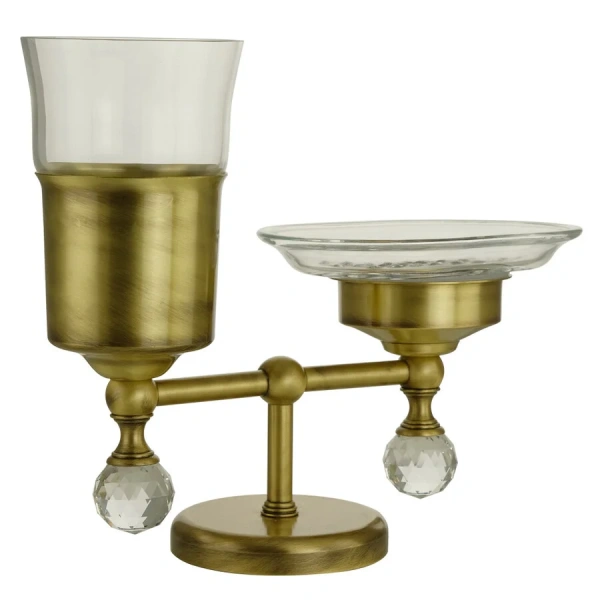 Стакан и мыльница для ванной Migliore Amerida бронза 16572 (детальная фотография)