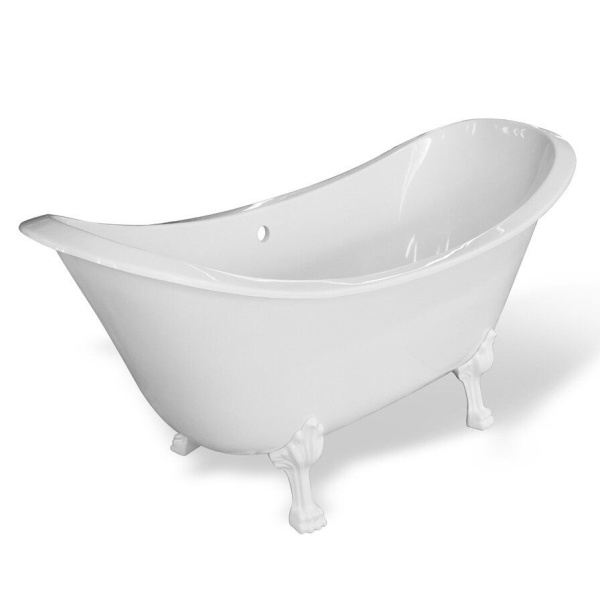 Ванна из литьевого мрамора Эстет Скарлетт 180x77 см белая матовая ФР-00014622 (детальная фотография)