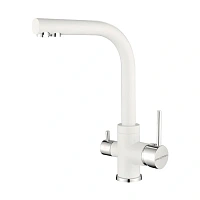 Смеситель для кухни Paulmark Essen белый матовый