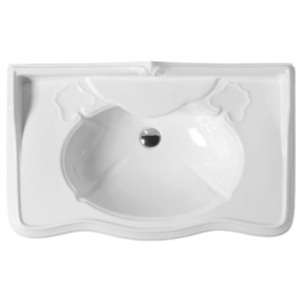 Раковина с тремя отверстиями под смеситель Azzurra Jubilaeum JUB200/T bi*3 (детальная фотография)