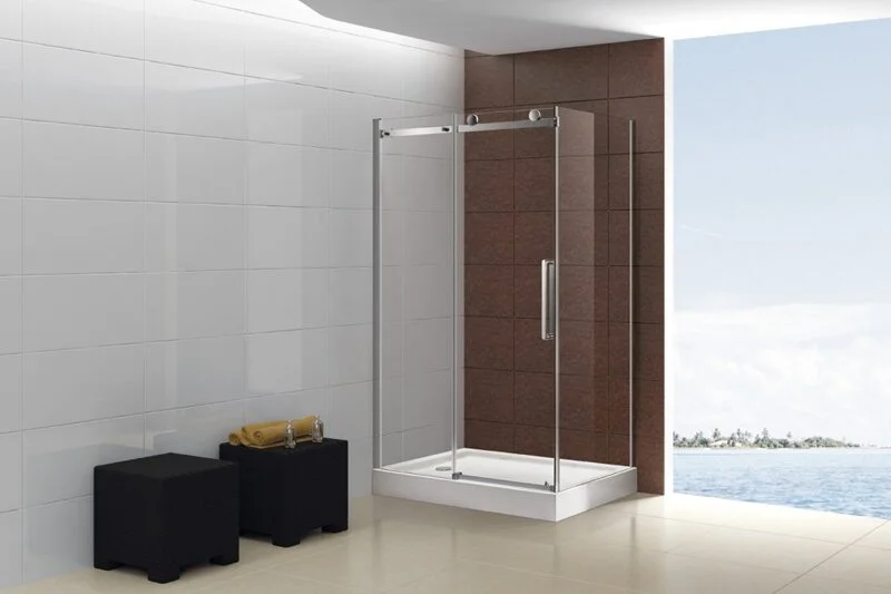 Душевой уголок Cezares Stylus M 120х90 см профиль хром STYLUS-O-M-AH-1-120/90-C-Cr (детальная фотография), современные, hi-tech