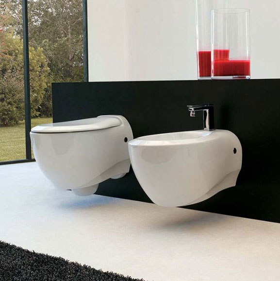 Унитаз подвесной ArtCeram Blend BLV001 (детальная фотография), подвесные, встраиваемые