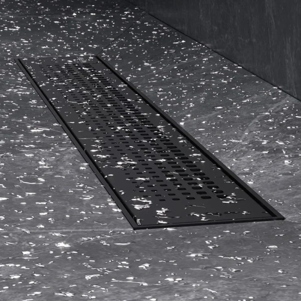 Душевой лоток Am.Pm PrimeFlow 50 см черный матовый W02SC-P11-050-01BM (детальная фотография), с сухим затвором, с мокрым затвором