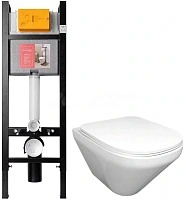Комплект унитаза с инсталляцией Jacob Delafon Modern Life с сиденьем микролифт