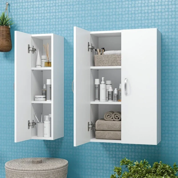 Шкаф-пенал подвесной Misty Лилия 50 см белый Э-Лил08050-011бф (детальная фотография), в наличии