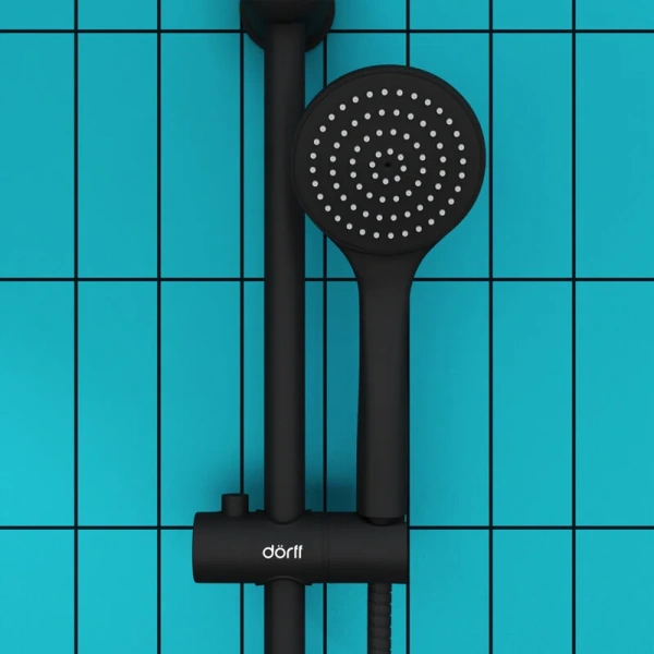 Душевой гарнитур Dorff Comfort черный D0108000BL (детальная фотография), в наличии