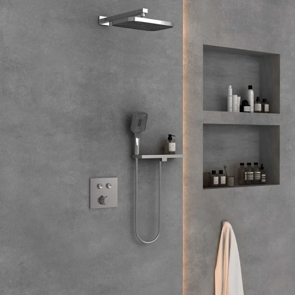 Душевой комплект Vincea хром VSFW-4211RCH (детальная фотография), душевые комплекты, наборы