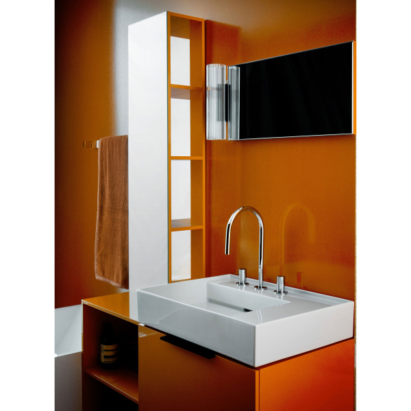 Раковина накладная правая, цвет белый, Laufen Kartell 8.1033.5.000.108.1 (детальная фотография), накладные (на столешницу)