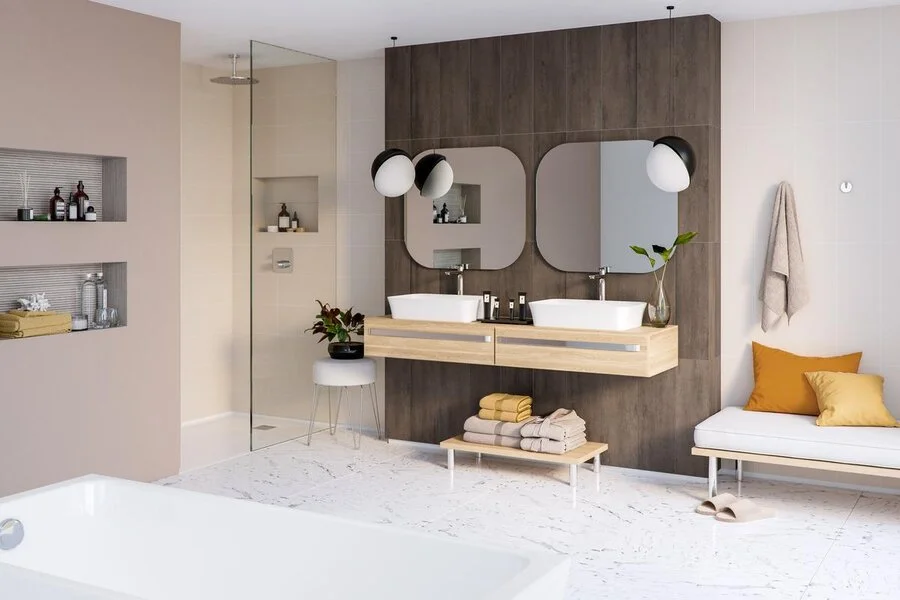 Смеситель для душа Ideal Standard Edge A7123AA с внутренней частью (детальная фотография), современные, hi-tech