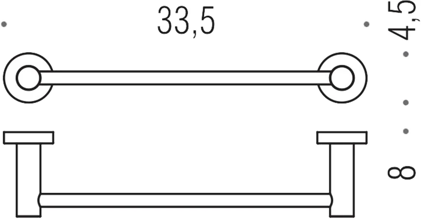 Полотенцедержатель Colombo Plus белый матовый W4909.BM (детальная фотография), белые