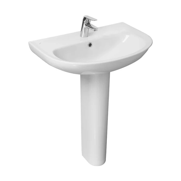 Раковина Santeri Прайм 66 см c отверстием под смеситель 131176S0011B0 (детальная фотография), полукруглая