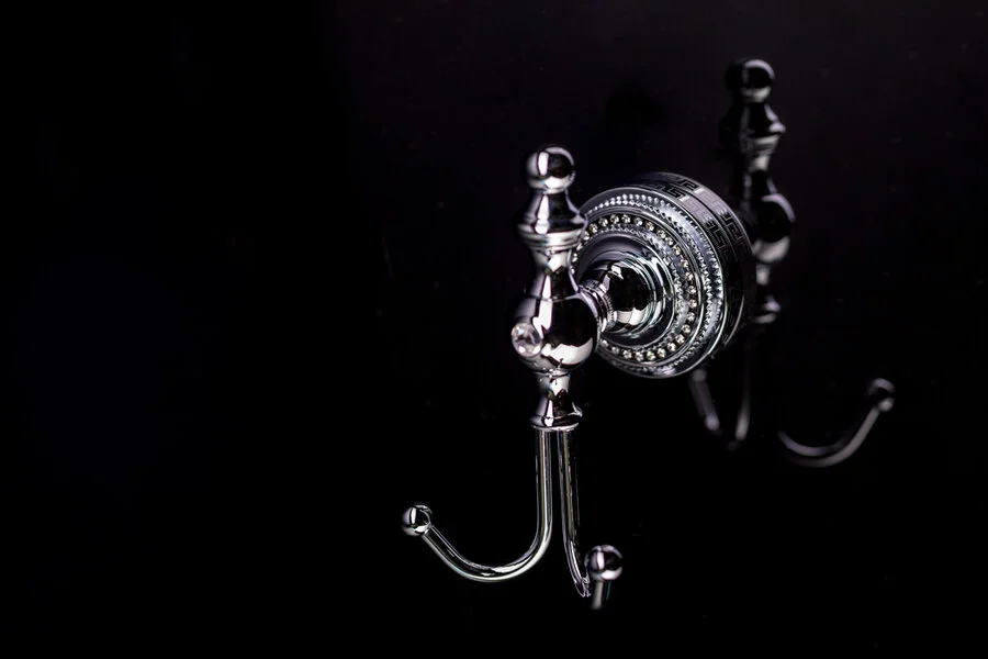 Крючок для ванной Boheme Brillante двойной 10435 (детальная фотография), хром