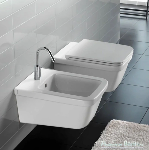 Унитаз подвесной Hatria Erika Pro Q YXJ001 35х55 см (детальная фотография), подвесные, встраиваемые