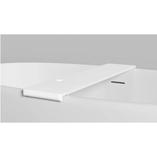 Полка для ванны Salini Gabbiano Basic белая матовая 1906202M (детальная фотография) index_1