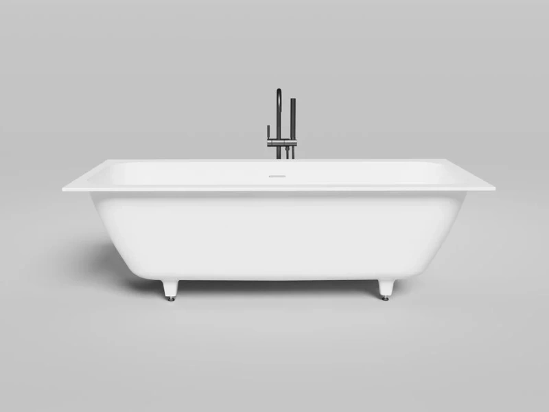 Ванна из искусственного камня Salini Orlanda Axis Kit 180x80 см покраска по RAL полностью 103312MF (детальная фотография), современныe, hi-tech