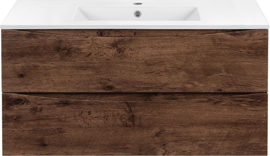 Тумба под раковину подвесная Vincea Mia 100,6 см R.Wood VMC-2MC100RW (детальная фотография)