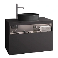 Тумба под раковину подвесная Keuco Stageline 80 см вулканит