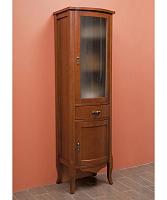 Шкаф-пенал, петли справа, цвет орех матовый, фурнитура состаренное серебро, La Beaute Nora