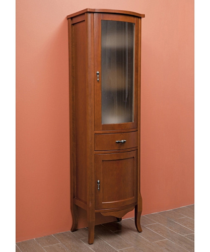 Шкаф-пенал, петли справа, стекло матовое, La Beaute Nora CNO.Dx.O - фото 40