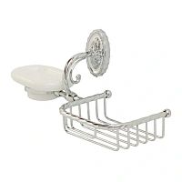 Мыльница с решеткой для ванной Migliore Edera хром