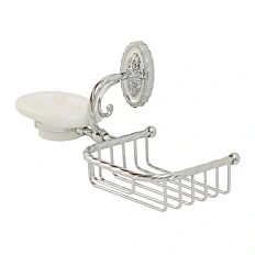 Мыльница с решеткой для ванной Migliore Edera хром