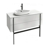 Тумба для раковины цвет, Белый Блестящий Jacob Delafon NOUVELLE VAGUE 120