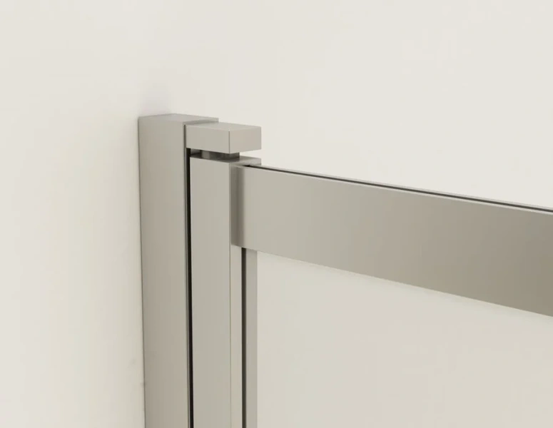 Шторка для ванны Vincea 100х145 см профиль вороненая сталь, стекло прозрачное VSB-1E100CLGM (детальная фотография), раздвижные