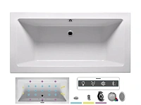 Ванна гидромассажная Riho Lugo 180 x 90 см, JOY