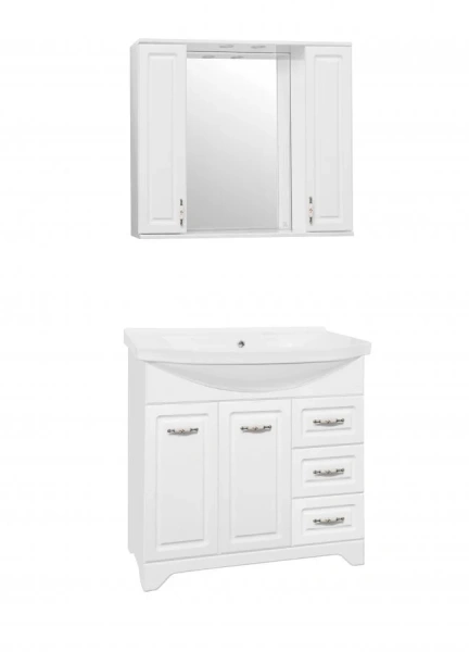 Тумба под раковину напольная Style Line Олеандр-2 86 см белая ЛС-00000241 (детальная фотография), напольная, пристенная