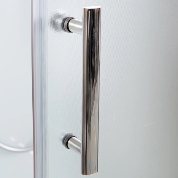 Душевая кабина Deto EM 150x85 см с крышей EM4515LED+GM (детальная фотография), пристенные, с гидромассажем, с ванной, c тропическим душем, с вентиляцией, с крышей, с сиденьем