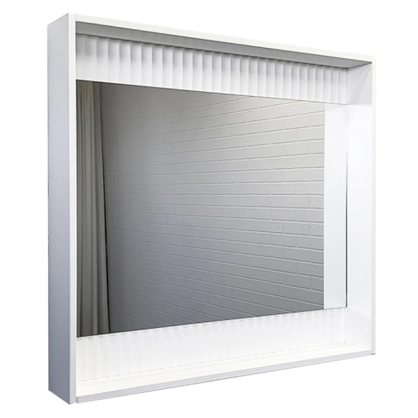 Зеркало с подсветкой Comforty Марсель 90 см белое матовое 00-00013685CF (детальная фотография)