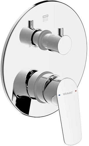 Смеситель для душа Bravat Rhein хром - фото 1