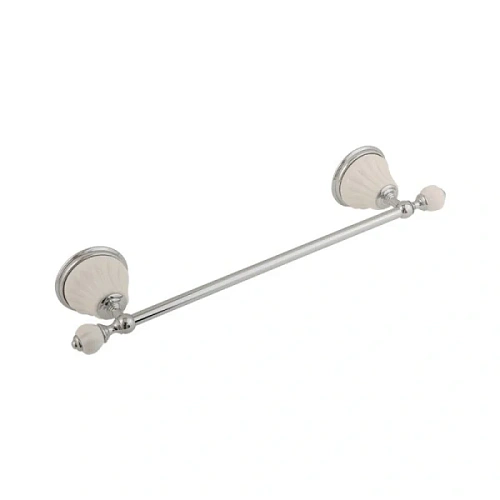 Полотенцедержатель Migliore Olivia белая керамика с декором платина, хром - фото 4