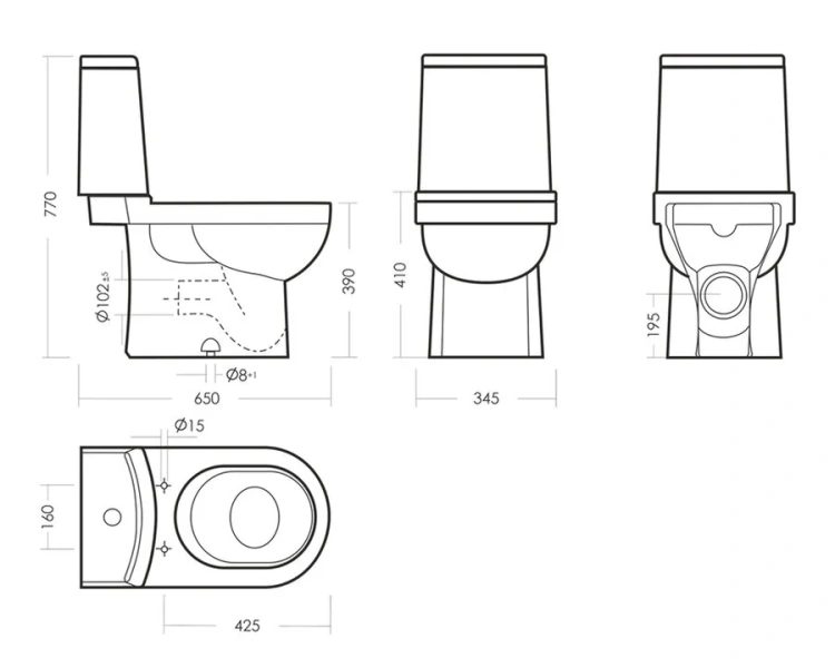 Унитаз компакт Sanita Luxe Next с сиденьем микролифт WC.CC/Next/2-DM/WHT.G/S1 (детальная фотография), напольные