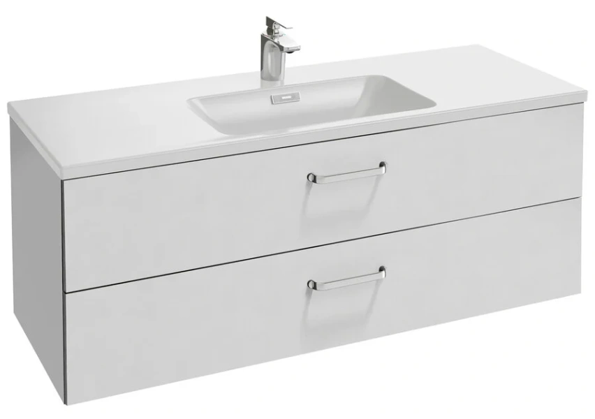 Тумба под раковину подвесная Jacob Delafon Vox 120 см белая EB2071-R1-N18 (детальная фотография)