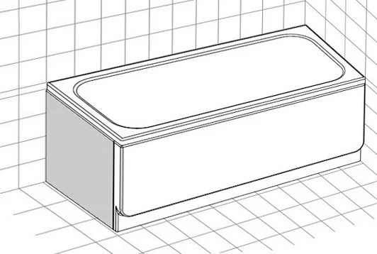 Передняя панель для ванны Ravak Chrome 150 см белая CZ72100A00 (детальная фотография), в наличии index_1