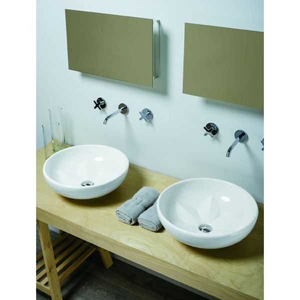 Раковина накладная Azzurra Fleur FLE200 (детальная фотография), накладные (на столешницу)