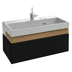 Тумба под раковину подвесная Jacob Delafon Terrace 100 см черный лак