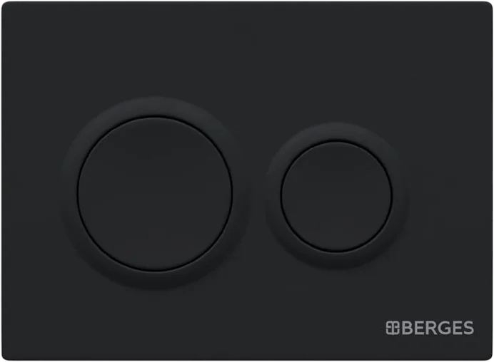 Унитаз с инсталляцией BERGES Ego кнопка черная Soft Touch 043311 (детальная фотография) index_2