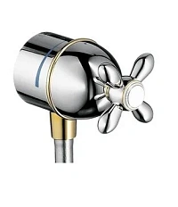 Выход из стены с запорным вентилем, цвет хром, Axor Carlton