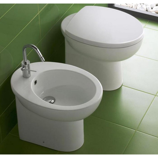 Биде напольное Hatria Erika Pro YXBP01 35х55 см (детальная фотография), современные, hi-tech