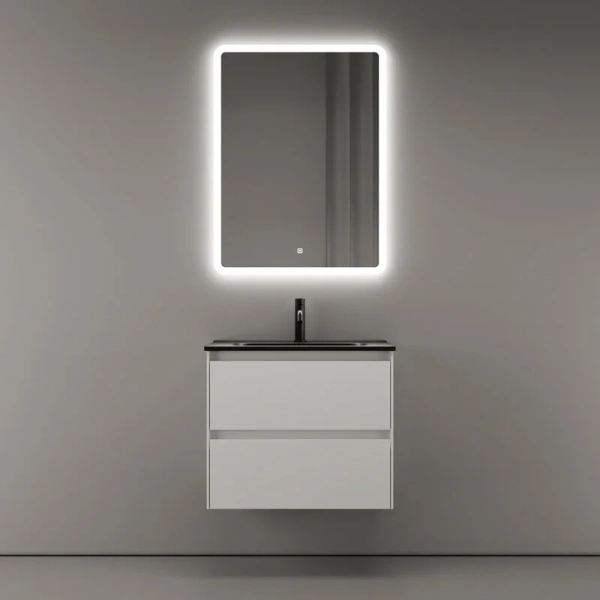 Тумба под раковину подвесная Sancos Cento 60 см белая CN60W (детальная фотография), белая